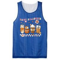 Retro Groovy Horror Fall Movie Coffee Hippie Halloween Witch Meaningful Gift Mesh Reversible Basketball Jersey Tank