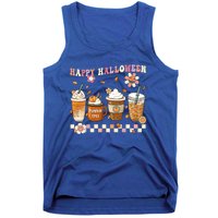 Retro Groovy Horror Fall Movie Coffee Hippie Halloween Witch Meaningful Gift Tank Top