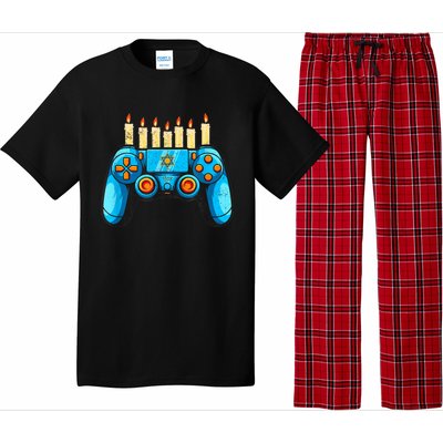 Retro Gamepad Happy Hanukkah Funny Pajama Family Matching Pajama Set