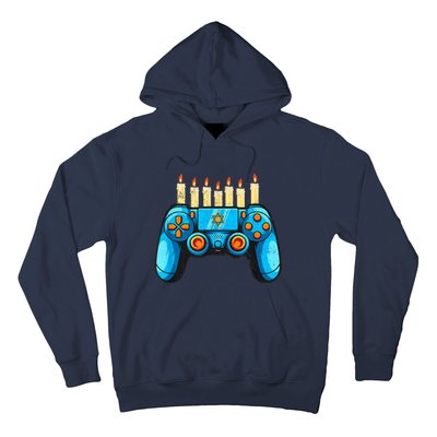 Retro Gamepad Happy Hanukkah Funny Pajama Family Matching Hoodie