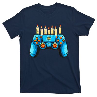 Retro Gamepad Happy Hanukkah Funny Pajama Family Matching T-Shirt