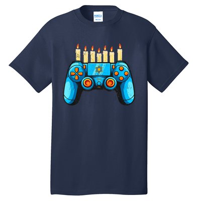 Retro Gamepad Happy Hanukkah Funny Pajama Family Matching Tall T-Shirt