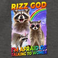 Rizz God IM Afraid Of Talking To Women Vector Backpack