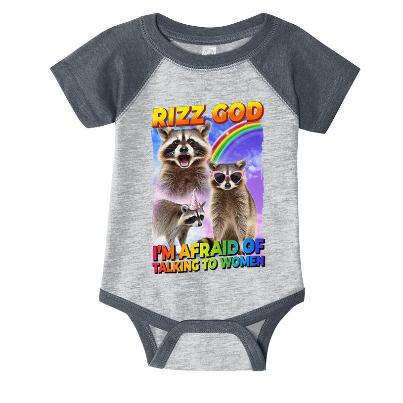 Rizz God IM Afraid Of Talking To Women Infant Baby Jersey Bodysuit