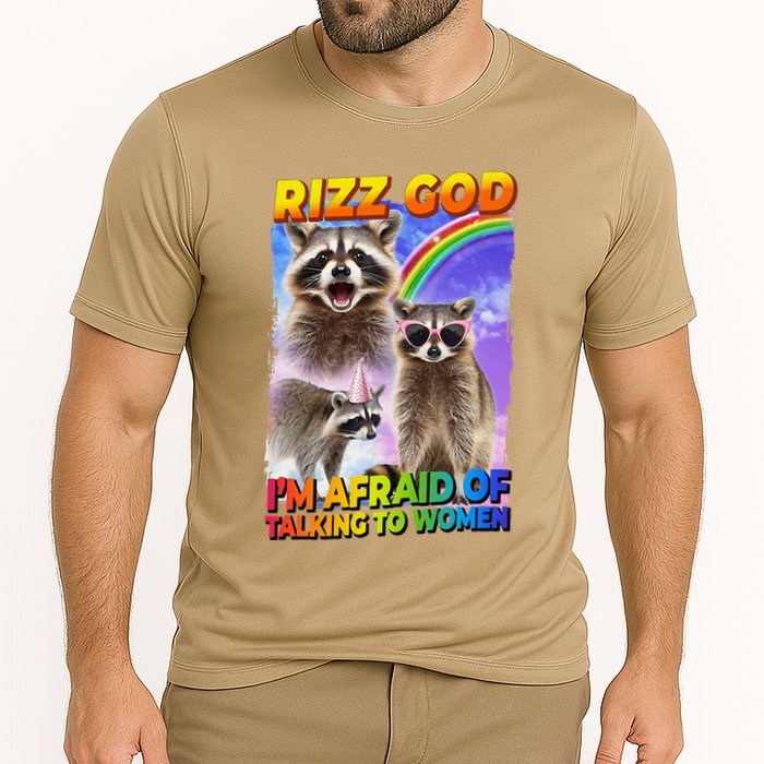 Rizz God IM Afraid Of Talking To Women Cooling Performance Crew T-Shirt