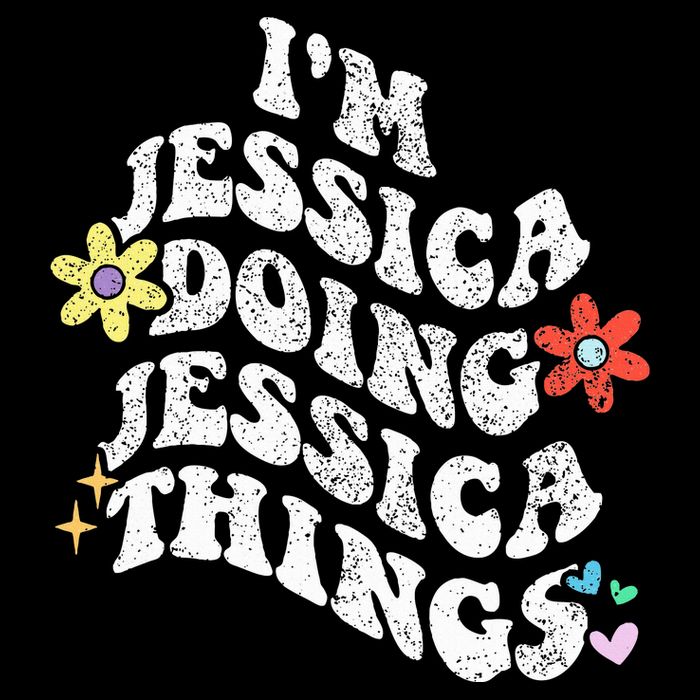 Retro Groovy Im Jessica Doing Jessica Things Funny MotherS Cooling Performance Crew T-Shirt