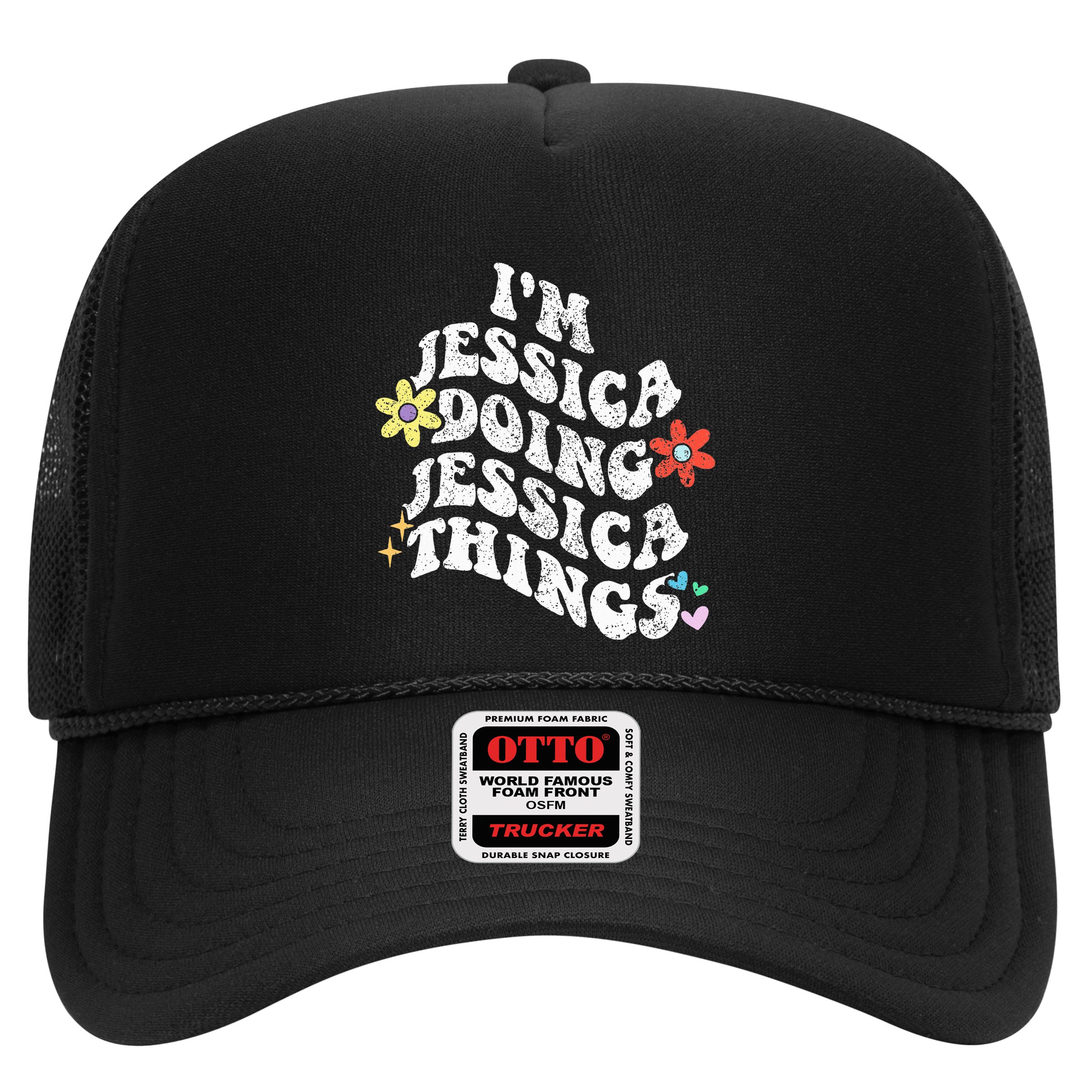Retro Groovy Im Jessica Doing Jessica Things Funny MotherS Hat