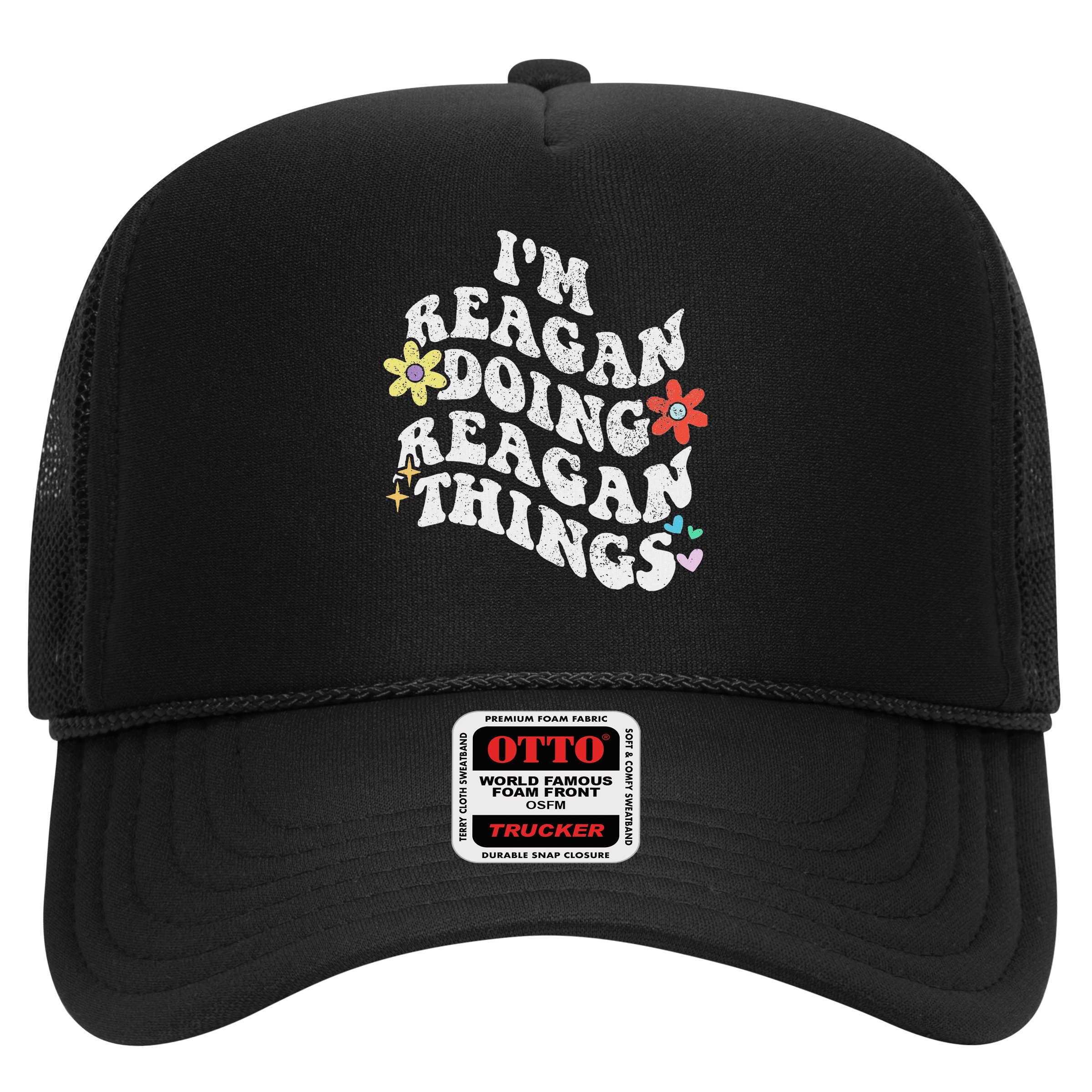 Retro Groovy Im Reagan Doing Reagan Things Funny Mother's Hat