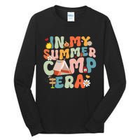 Retro Groovy In My Summer Camp Era Summer Camp Camping Funny Christmas In July Tall Long Sleeve T-Shirt