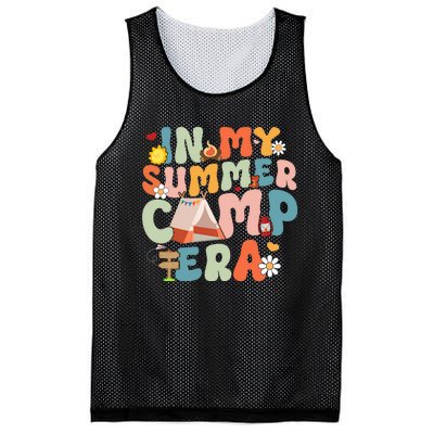 Retro Groovy In My Summer Camp Era Summer Camp Camping Funny Christmas In July Mesh Reversible Basketball Jersey Tank