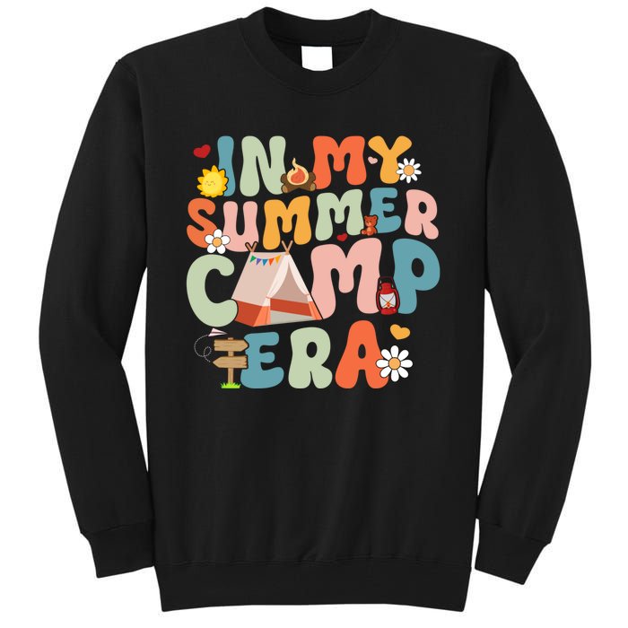 Retro Groovy In My Summer Camp Era Summer Camp Camping Funny Christmas In July Tall Sweatshirt