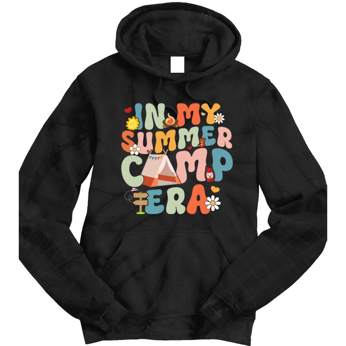 Retro Groovy In My Summer Camp Era Summer Camp Camping Funny Christmas In July Tie Dye Hoodie