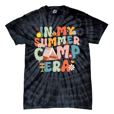 Retro Groovy In My Summer Camp Era Summer Camp Camping Funny Christmas In July Tie-Dye T-Shirt