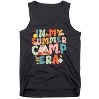 Retro Groovy In My Summer Camp Era Summer Camp Camping Funny Christmas In July Tank Top