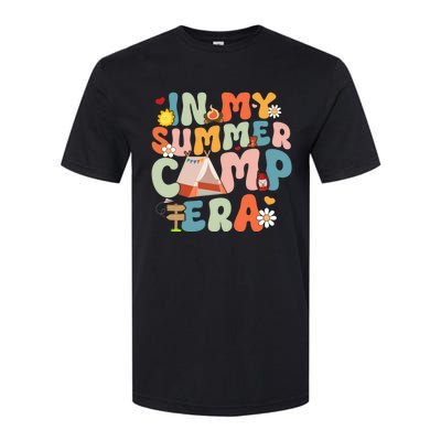 Retro Groovy In My Summer Camp Era Summer Camp Camping Funny Christmas In July Softstyle CVC T-Shirt