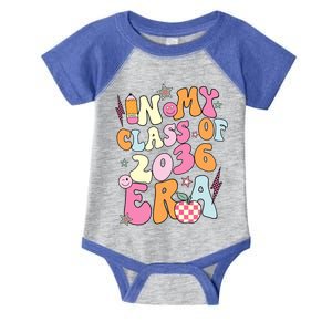 Retro Groovy In My Class Of 2036 Era Class Of 2036 Graduate Gift Infant Baby Jersey Bodysuit