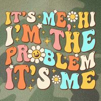 Retro Groovy I'm A Problem Sarcasm Humor Funny Cute Legacy Tie Dye Trucker Hat