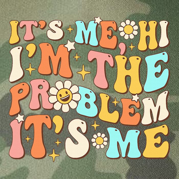 Retro Groovy I'm A Problem Sarcasm Humor Funny Cute Legacy Tie Dye Trucker Hat