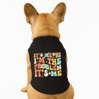 Retro Groovy I'm A Problem Sarcasm Humor Funny Cute Doggie Tank
