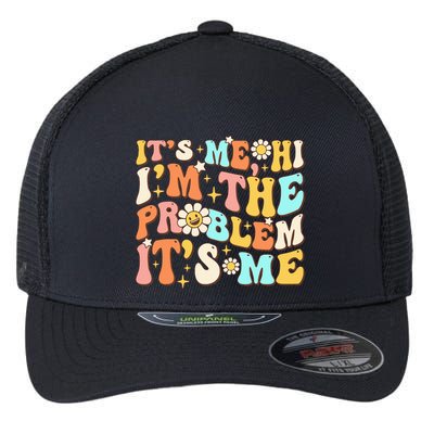 Retro Groovy I'm A Problem Sarcasm Humor Funny Cute Flexfit Unipanel Trucker Cap
