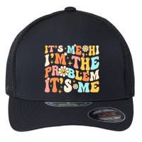 Retro Groovy I'm A Problem Sarcasm Humor Funny Cute Flexfit Unipanel Trucker Cap