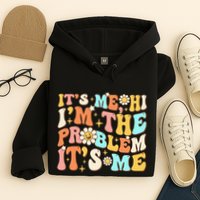 Retro Groovy I'm A Problem Sarcasm Humor Funny Cute Hoodie