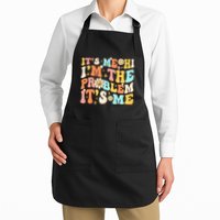 Retro Groovy I'm A Problem Sarcasm Humor Funny Cute Apron