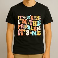 Retro Groovy I'm A Problem Sarcasm Humor Funny Cute T-Shirt