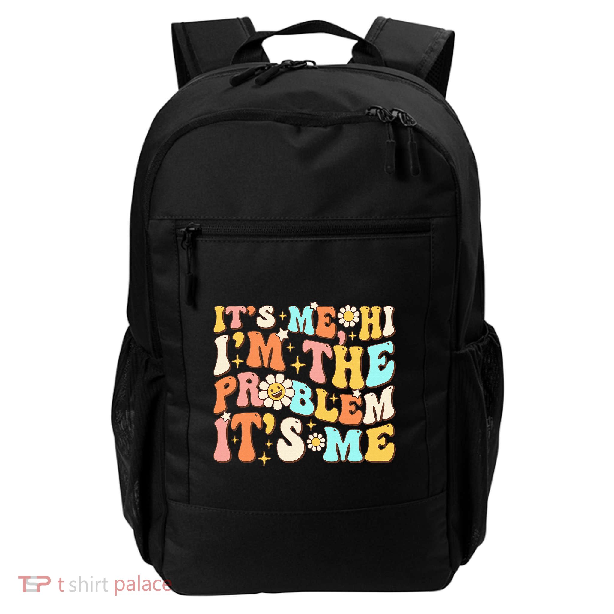 Retro Groovy I'm A Problem Sarcasm Humor Funny Cute Backpack
