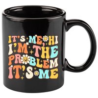 Retro Groovy I'm A Problem Sarcasm Humor Funny Cute 11oz C Handle Ceramic Mug
