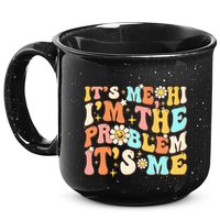 Retro Groovy I'm A Problem Sarcasm Humor Funny Cute 15oz Campfire Ceramic Mug
