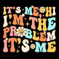 Retro Groovy I'm A Problem Sarcasm Humor Funny Cute 16 in Basic Backpack