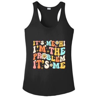 Retro Groovy I'm A Problem Sarcasm Humor Funny Cute Ladies PosiCharge Competitor Racerback Tank