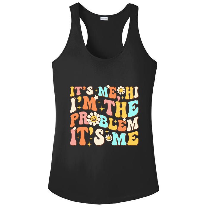 Retro Groovy I'm A Problem Sarcasm Humor Funny Cute Ladies PosiCharge Competitor Racerback Tank