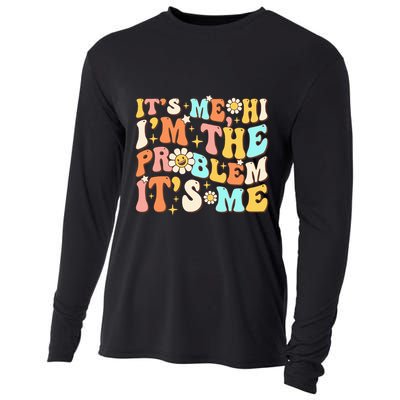 Retro Groovy I'm A Problem Sarcasm Humor Funny Cute Cooling Performance Long Sleeve Crew