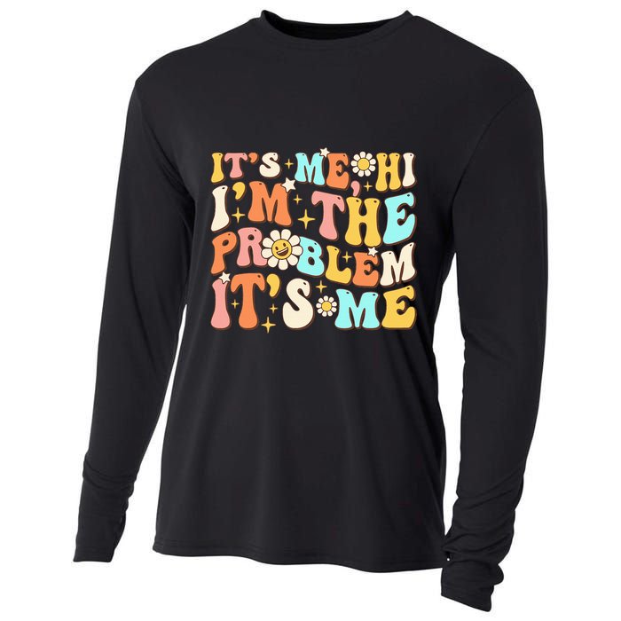 Retro Groovy I'm A Problem Sarcasm Humor Funny Cute Cooling Performance Long Sleeve Crew