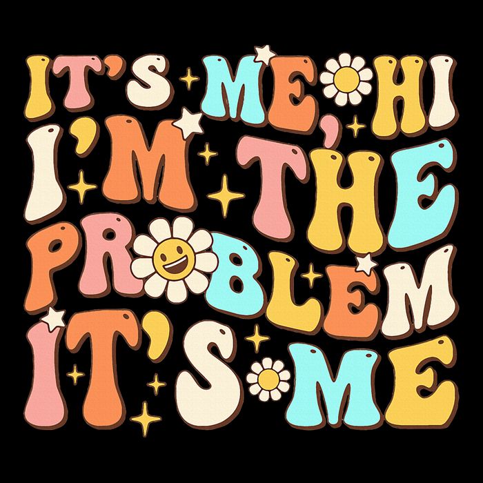 Retro Groovy I'm A Problem Sarcasm Humor Funny Cute Poster