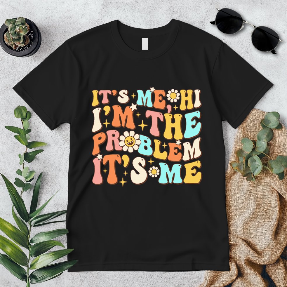 Retro Groovy I'm A Problem Sarcasm Humor Funny Cute Premium T-Shirt