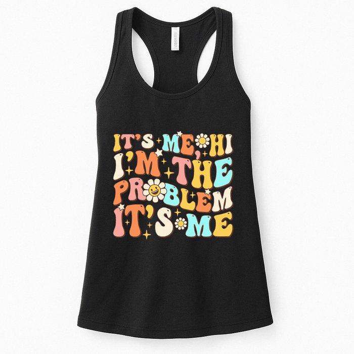 Retro Groovy I'm A Problem Sarcasm Humor Funny Cute Womens Tank Top