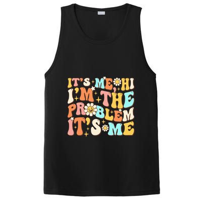 Retro Groovy I'm A Problem Sarcasm Humor Funny Cute PosiCharge Competitor Tank