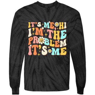 Retro Groovy I'm A Problem Sarcasm Humor Funny Cute Tie-Dye Long Sleeve Shirt