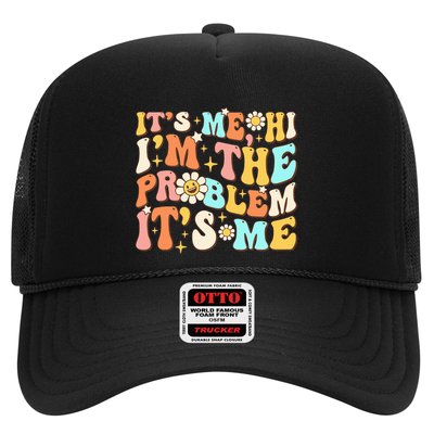 Retro Groovy I'm A Problem Sarcasm Humor Funny Cute Trucker Hat