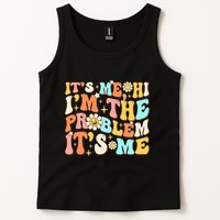 Retro Groovy I'm A Problem Sarcasm Humor Funny Cute Tank Top