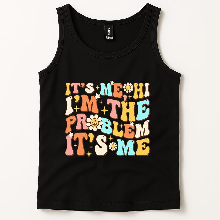 Retro Groovy I'm A Problem Sarcasm Humor Funny Cute Tank Top