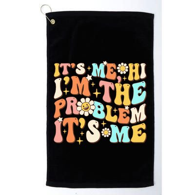 Retro Groovy I'm A Problem Sarcasm Humor Funny Cute Golf Towel