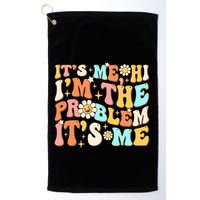 Retro Groovy I'm A Problem Sarcasm Humor Funny Cute Golf Towel