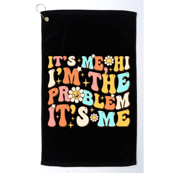 Retro Groovy I'm A Problem Sarcasm Humor Funny Cute Golf Towel