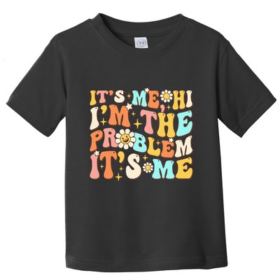 Retro Groovy I'm A Problem Sarcasm Humor Funny Cute Toddler T-Shirt
