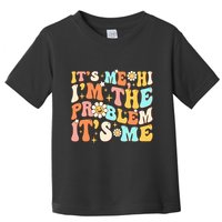Retro Groovy I'm A Problem Sarcasm Humor Funny Cute Toddler T-Shirt