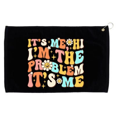 Retro Groovy I'm A Problem Sarcasm Humor Funny Cute Grommeted Golf Towel